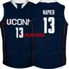 Personalizzato # 13 SHABAZZ NAPIER College Basketball Jersey uomo cucito bianco blu qualsiasi dimensione 2XS-5XL nome e numero