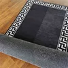 Euro Style Geometric Hallway Mats Luxury Black Bedside Mat Long Kitchen Mat Set Absorbent Doormat Entrance Door Bathroom Mat 211217