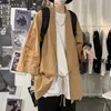 Мужские повседневные рубашки рубашки 2022 лето 7/3 рукав Daopao Cardigan Thin Style Fashion