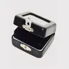 50 pcs/lot noir PU cuir diamant boîte gemme bijoux vide présentoirs gemme pierre support organisateur boîte-cadeau 5.6*5.6*2.3mm