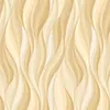 Sfondi 3D Europeo Golden Wave Line Figura geometrica TV Sfondo Murales El Living Room Luxury Po Carta da parati autoadesiva