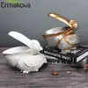 Ermakova Nordic Animal Bird Figurine Smycken Key Storage Creative Resin Toucan Staty Hem Vardagsrum Kontorsbord Dekoration 210727