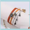 Kralen sieraden Beeld STARS 4PCS/SET HANDCRAFT Boutique Fashion Meerlagige Crystal Stone Beads Strand Armbanden Bangles Pulseras Boho Muj