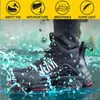 Safety Luxury Shoes Lightweight and Puncture-resistant Steel Toe Caps Comfortable Breathable Mens Work 211217