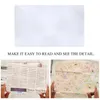 Light Beads Portale Size 3X Magnification Magnifier XL Full Page Magnifying Sheet Fresnel Lens For Reading Spaper Document