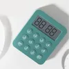 Timer 2x Timer da cucina digitale Promemoria per studenti Conto alla rovescia per cucinare Multi-Function Time Manager Verde Giallo