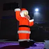 Giant Christmas Opblaasbare Santa Claus Outdoor Inflatables Vader Oude Man Decoratie Aangepaste Reclame met LED Licht, GRATIS schip