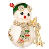 Pins, Brooches European And American Fashion Cartoon Christmas Snowman Brooch Joker Gift Spot