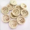 15mm/20mm/25mm träknappar Kläddekoration bröllopsdekor handgjorda brev kärlek diy hantverk scrapbooking för sömnadstillbehör