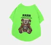 Pure Cotton Pet Ubrania Summer Projektanci pudla Puppy Fashion T Shirty Niedźwiedź list z nadrukiem ubrania psów Pets T -koszulka 279n973287252079