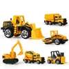 Mini Alloy Engineering Vehicle Set Toy Car for Boy Simulation Forklift Excavator Bulldozer Model Toy