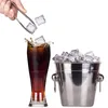 Rostfritt stål Ice Tongs Kök Bar Verktyg med slät kant Kaffe Socker Clip Multifunktion Mini Ices Cube Clamp Teacup Clips RRB11790