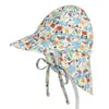 Baby Boys Girls design Nuovi berretti Protezione solare Cappello da bagno floreale Cappello per protezione solare per bambini Berretto all'aperto Copricapo ultravioletto Baby solid Sunhatsl40