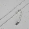 FNJ – collier en chaîne de perles en argent 925, 1mm, 40cm, fin, Original, en argent S925, pour femmes, pour la fabrication de bijoux, Q0531