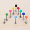 10pcs Colorful Lip Ring Stud Piercing Labret Monroe Bar Ear Cartilage Tragus Earring Helix Daith Rook for Women Body Jewelry