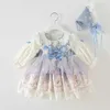 Style espagnol enfants robes pour filles fête d'anniversaire princesse Lolita robe de bal bébé vêtements E5326 210610