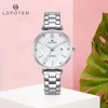 Moda Sapphire Luxo Senhoras De Aço Inoxidável Rosa Água Prova Das Mulheres Quartz Designer Designer Relógio Relógios de Relógios de Relógios