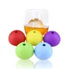 Molde de cubo de gelo de silicone para bola de gelo redondo Molde de cubo de gelo de hóquei para hóquei 3D molde para cubo de gelo de vinho para coquetel de uísque DH8567