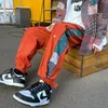 Męskie spodnie PR Cerhew Bukiet Loose Teet 2021 Jesień Moda Casual Pant Mężczyźni Streetwear Oversize Koreański Hip Hop Spodnie