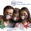 Weihnachtsgeschenk Erwachsene Waschbare Drucke Maske Frohe Dekorationen für Zuhause Navidad Natal Weihnachtsmann Frohes Jahr Y201020