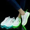 Rozmiar 30-44 Buty dla dzieci dla dziewcząt chłopców Buty Led Luminous Sneakers Light Up Children Tenis LED Pantofle USB Ładowanie Buy LED 211022