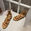 Women Shoes Sandals 2021 Summer Hollow Back Zipper High-top High Heels Sandals Fashion Gladiator Zapatos Verano Mujer