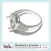 حلقات الكتلة Beadsnice ID27648 ملحقات المجوهرات DIY مبالغ فيها 925 Sterling Silver Sili Mount Ring Settings Whole270C