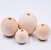 Loose Jewelryloose Natural Wood Color Round 20Mm 15Mm 12Mm 10Mm High Quality Lead- Wooden Beads Diy Jewelry Aessories Wholesale Drop Deliver