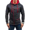 Moda-homens Hoodies Moletons Homens Casual Hooded Primavera Outono Zippers Fleece Sports