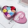 Подарок на День Святого Валентина 9 Розовые мыльные цветы вечеринка в пользу ароматизированной пены для лепестка для боди в ванне