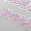 "wedding Party " word sign fourth color customized beautaful decoration wall Home Bar Public neon led light 12V Super Bright