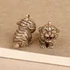 Nyckelringar 2022 Tiger Keychain Metal mässing Key Chains Hangings Jewelry Bag Accessories Pendant Car DIY Väskor Pendants Gifts Miri22