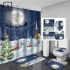 christmas shower curtain sets with rugs