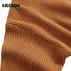 GIGOGOU Big Pocket Open Women Cardigans Sweater V neck Solid Loose Knitwear Long Knitted Cardigan Outwear Winter Jacket Coat 210812
