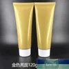 120 ml Gouden High-end Cosmetische Zachte Verpakkingsfles, Draagbare Professionele Facial Cleanser Squeeze Tube, Cosmetische Emulsie Container Opslag Bot Factory Prijs Expert