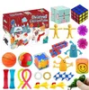 Bomboniera Fidget Toys 24 giorni Calendario dell'Avvento Confezione Kit antistress Rilievo sensoriale Figet Toy Blind Box Regalo di Natale per bambini