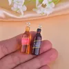 10pcs/pack Alcohol Drink Beer Bottle Resin Charms for Earring Keychain Jewelry Making