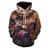 Erkek Hoodies Sweatshirts Marka Erkekler Klasik Film Karakter Portresi Serin 3D Dijital Baskı Moda Trendi Kadın Çift Külot