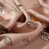 Fashion 2021 Luxury Brand Silk Scarf Kvinnor Sjalar Wraps Print Små Haus Neck Hijabs Foulard Scarves
