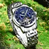 Poedagar Casual Mens Zegarki Top Marka Luksusowy Automatyczny Mechaniczny Zegarek Biznesowy Mężczyźni Wodoodporny Reloj Hombres Tourbillon Q0902