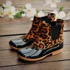 Marke Designer Frauen Regen Stiefel Wasserdichte Regen Schuhe Schnürung Schlange Muster Gummi Rainstiefel für Frau Winter Boot Plus Größe 43 H1112