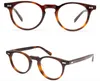 Marca Eyeglasses Frames Round Miopia Óculos Retro Reading Frames Homens Mulheres Verdadeira Revival Vintage Acetato Quadro óptico Óculos com lente clara