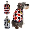 小さな大きな犬のための格子縞の犬の服プリントフランネルの暖かい犬のアパレルのファッション子犬ベストハンサムなペットの衣料品春と冬の卸売の卸売赤XXXL A200