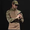Outdoor Militärische Taktische Wandern T-Shirts Schnell Trocknende Atmungsaktive Langarm Shirts Mode Lässig Sport Jagd Kleidung 4XL G1229