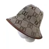 Bucket Hats Designer Bucket Hat luxe mode zonneklep klassieke tweeletterige strandmuts outdoor reispetten goed leuk