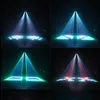 Colorful 20W RGBW Pattern Led Stage Effect Lighting 128 64LED Double Head Airship Projector Lamp Light DJ Disco Party Lights299J