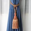 Otras decoración del hogar 2 PCS Polyester Tassel Tasebacks Curtin Porturado Hecho a mano para decoración Bolas colgantes para colgar accesorios de vivienda