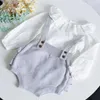20 in Autumn and Winter Baby Girl Overall Onesie Suit Pants born baby boy clothes shorts 210702