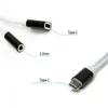 2 i 1 typ-c till 3,5 mm jack audio aux kabel till typ-c kvinnliga laddningskablar för Samsung Huawei