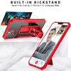 Bracket Shockproof Acrylic Armor Phone Cases For iPhone 12 11 Pro Max XR XS 6 7 8 Plus With Stand Holder